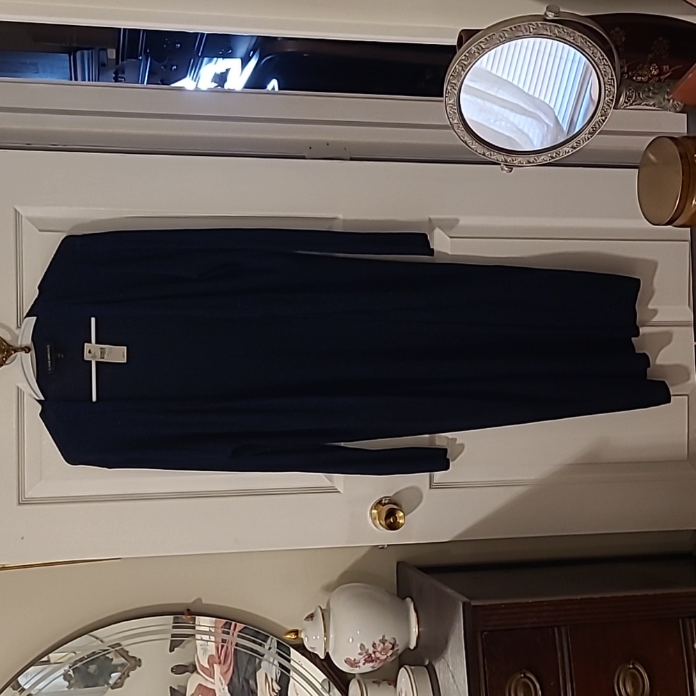 Lane Bryant long blue sparkle long cardigan
